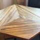 Old foldable board game table