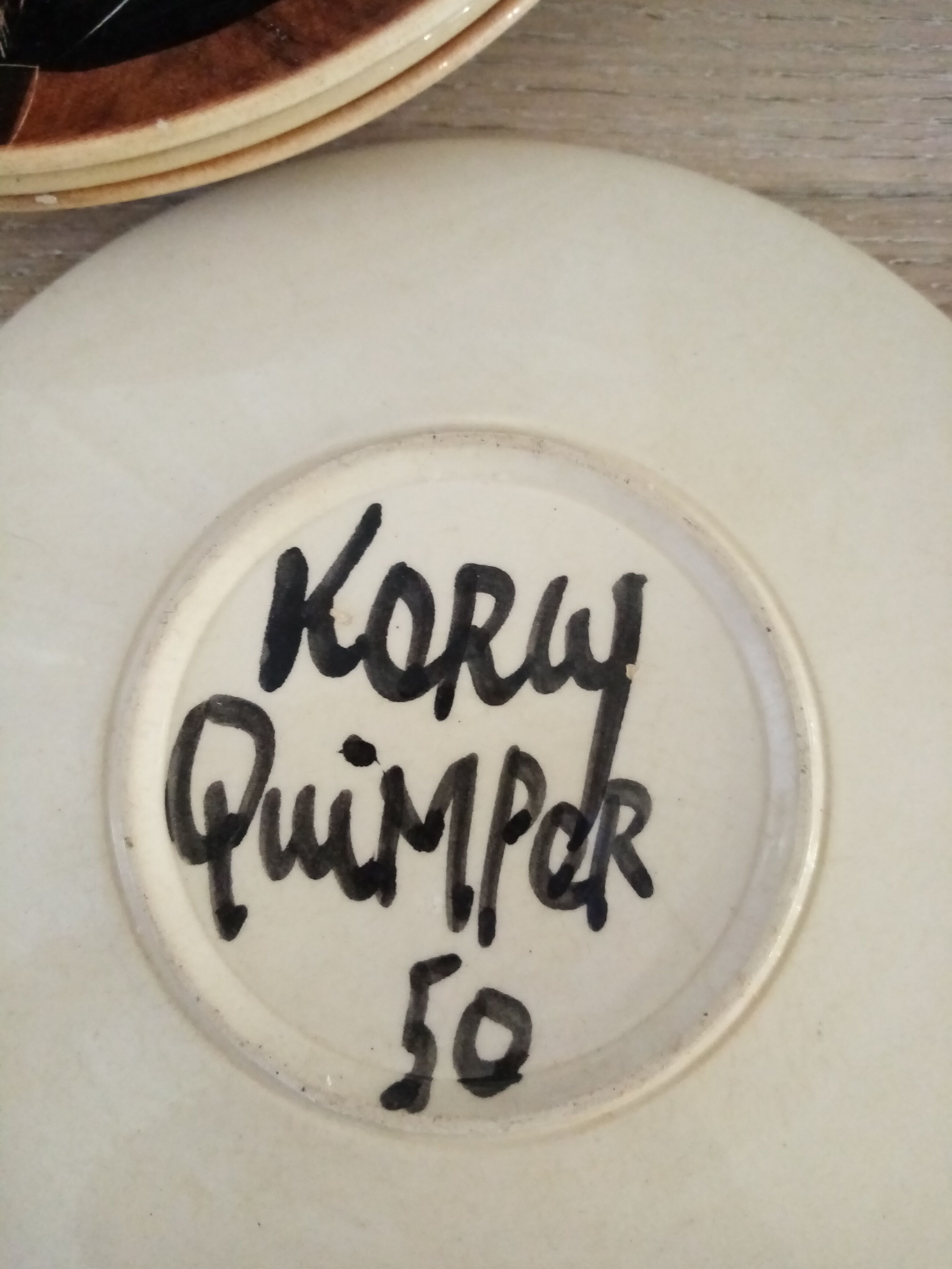 Korcy Quimper Plates 50'