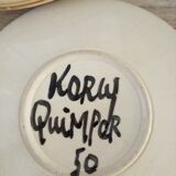 Assiettes Korcy Quimper 50'