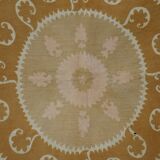 Vintage Turkish hand-knotted rug 126x135 cm