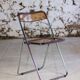Lot de 3 chaises pliantes en plexiglas et chrome, 1970