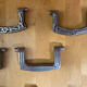 Art Deco Furniture Handles JCR Jean Charles Raymond Chrome Metal Fran