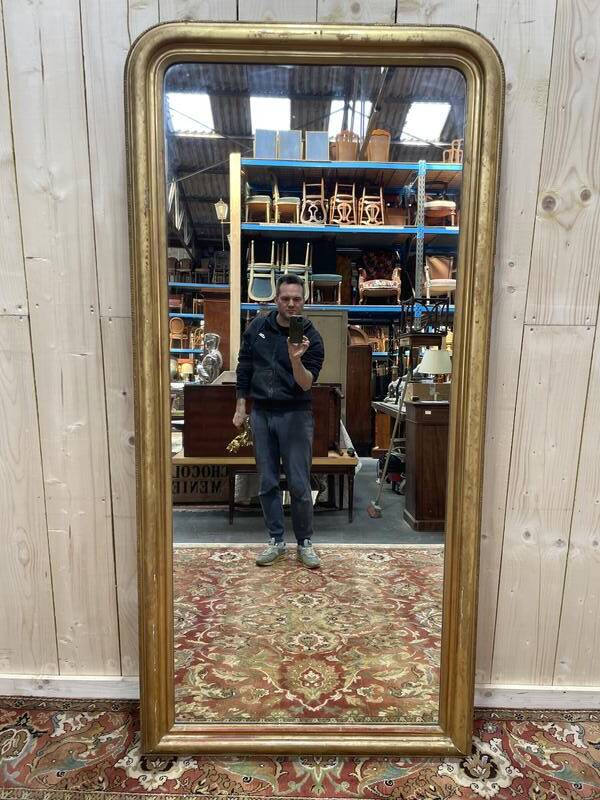 Miroir époque Louis Philippe avec fronton