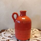 Orange decorative vase from the Netherlands