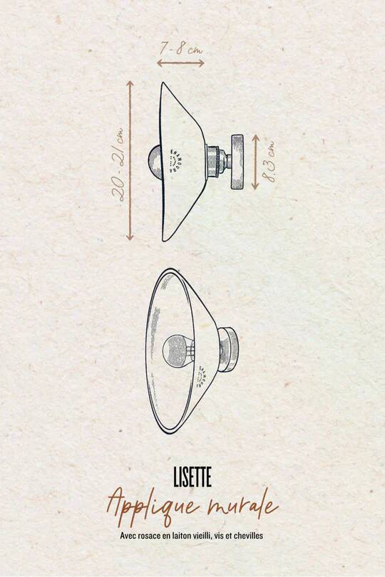 Lisette - white terracotta - wall light