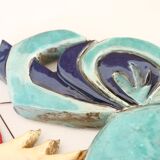 Ceramic rooster wall decoration