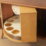 Corner cabinet from the 1950s with integrated bar compartment