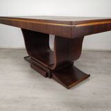 Rosewood art deco cradle table