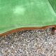 Louis XVI style bench in green velvet
