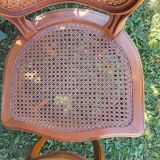 Set of three regency cane chairs
