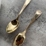 Box of 12 silver-gilt teaspoons from the Ercuis brand