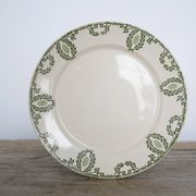 Cake dish on foot, old compotier by the Sarreguemines factory, France