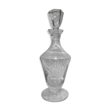Chiseled crystal vintage wine decanter