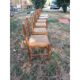 6 chaises de cuisine bois, paillées