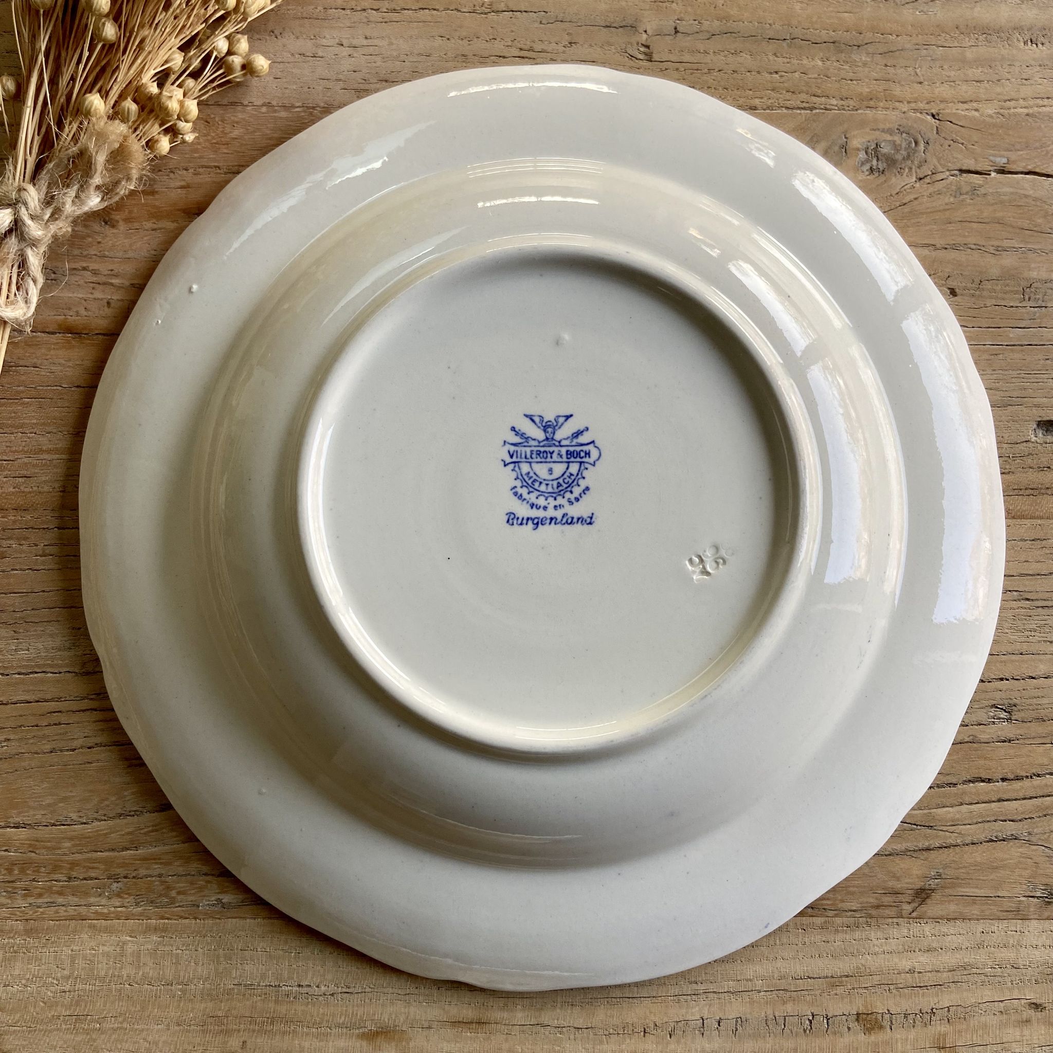 Duo of vintage Villeroy & Boch hollow plates "Burgenland"