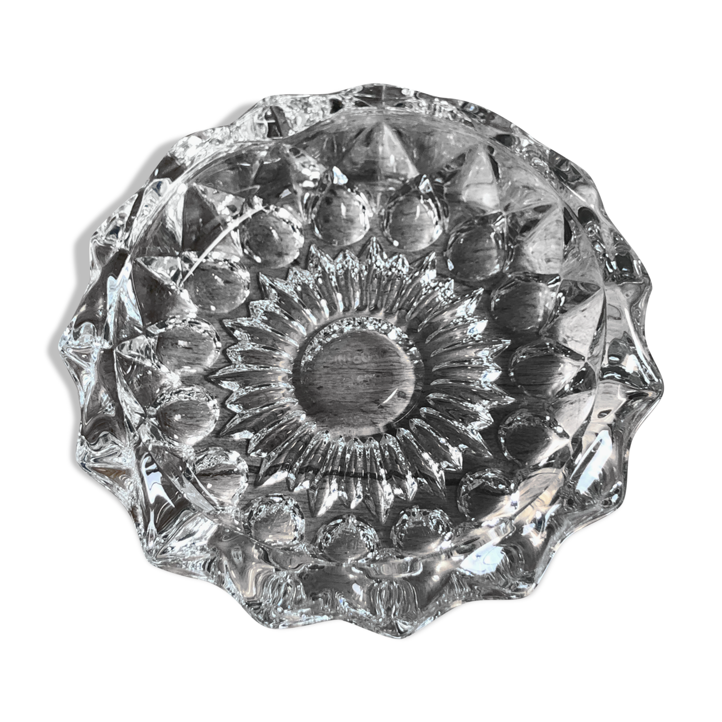 Ashtray in crystal 70s