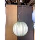 Milky-Green Sphere in Murano Glass Swirl