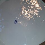 Porte-parapluie vintage italien en céramique blanche style bambou