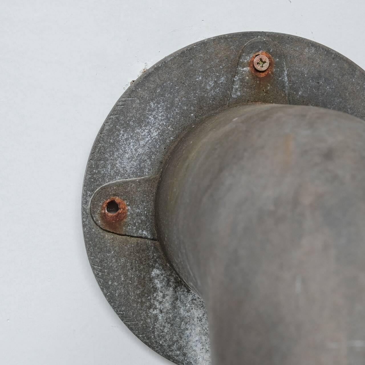 Ole Pless Jørgensen 'Pipeline' Pair of Galvanized Metal Wall Lights