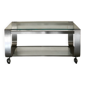 table basse en chrome