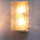 Ice glass wall sconce by Kaiser Leuchten, Germany 1960