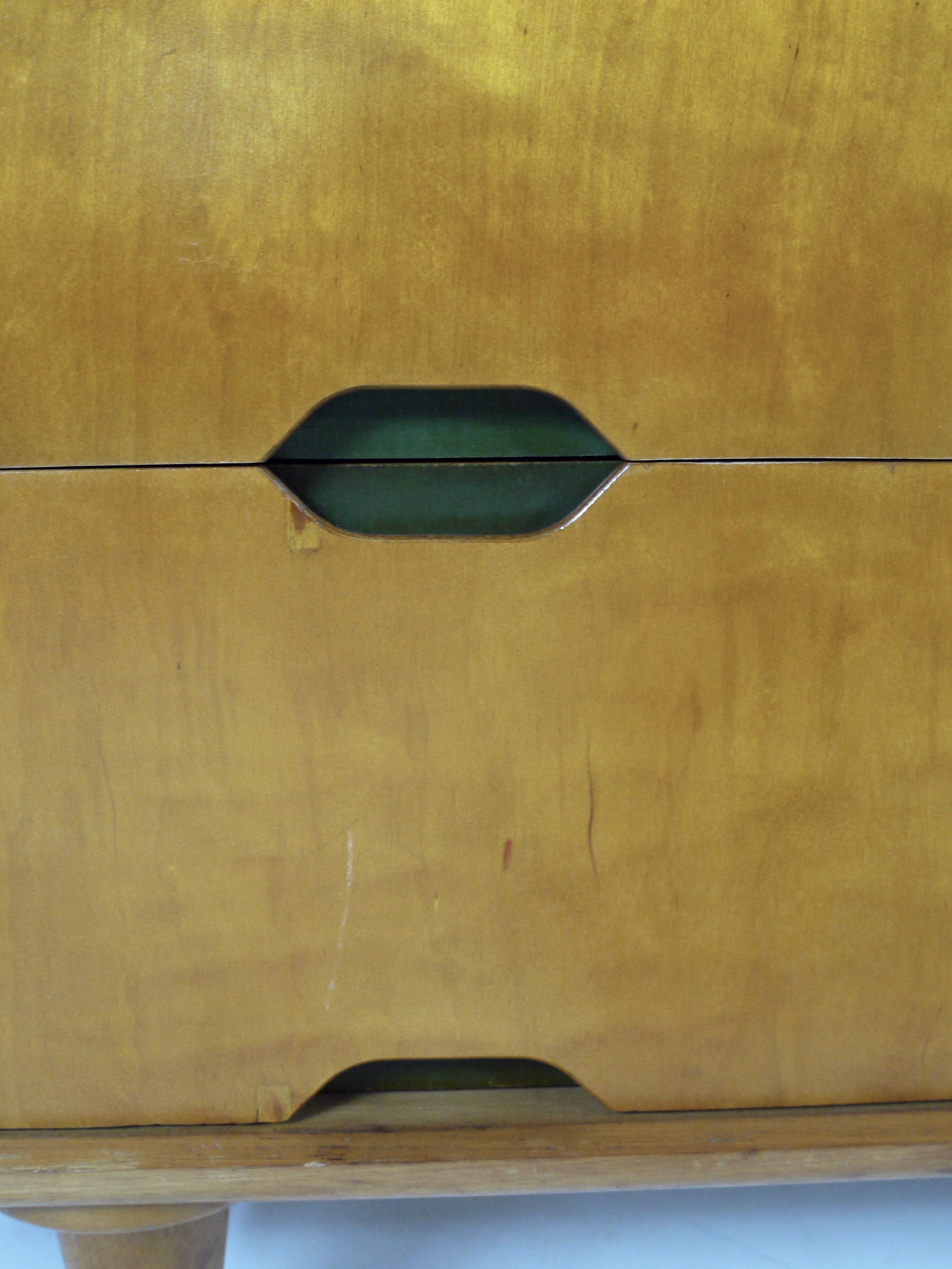 Vintage Beech & Maple Wood Sideboard by Vesper for Heals, 1950s