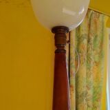 Wooden floor lamp