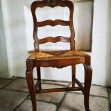 Set of 6 straw chairs