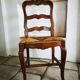 Set of 6 straw chairs
