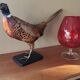 Vintage red tulip vase