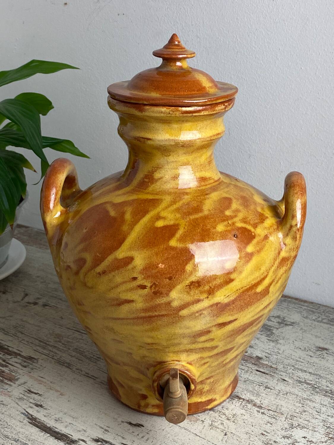 Glazed ceramic vinegar bowl