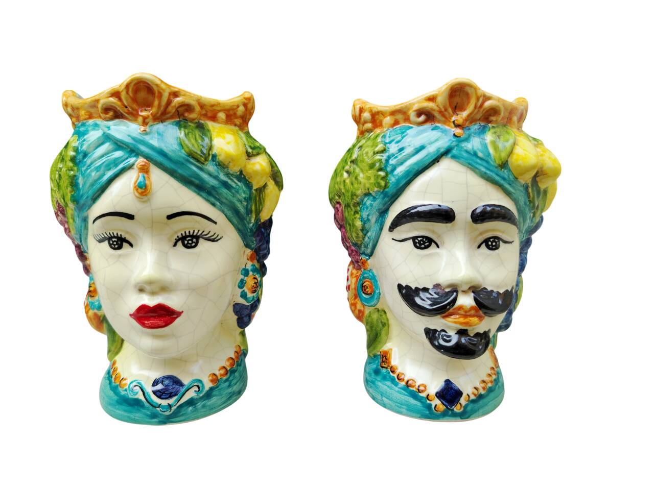 teste di moro  siciliane in ceramica