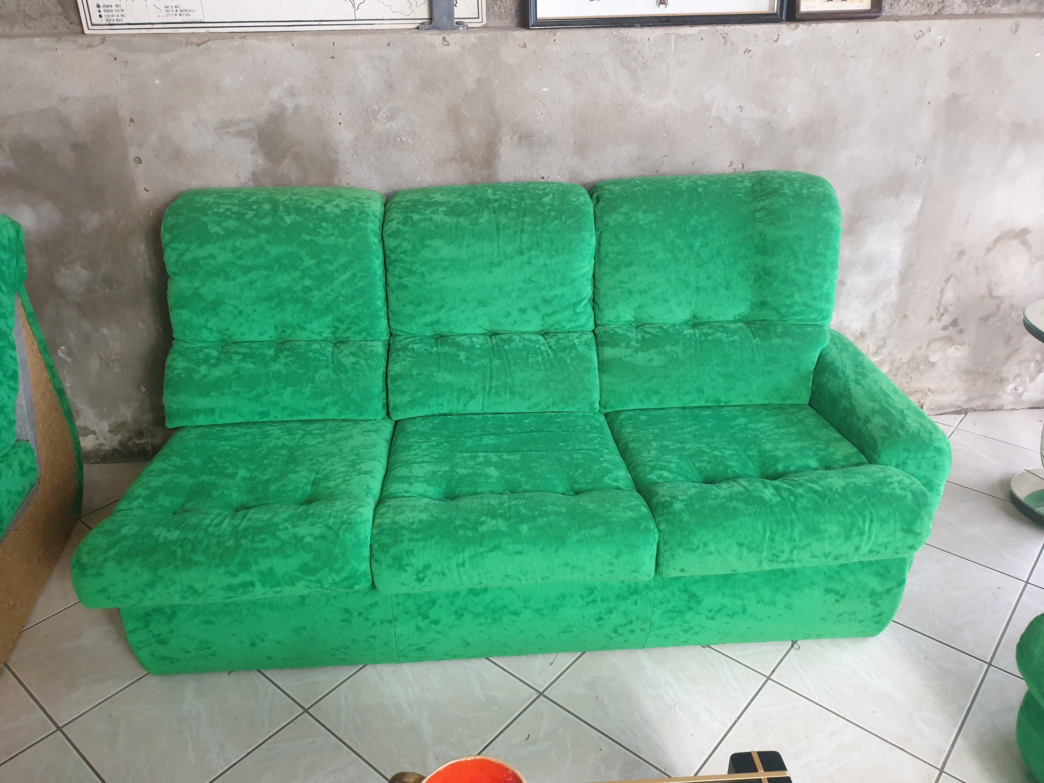 7-seater vintage modular sofa