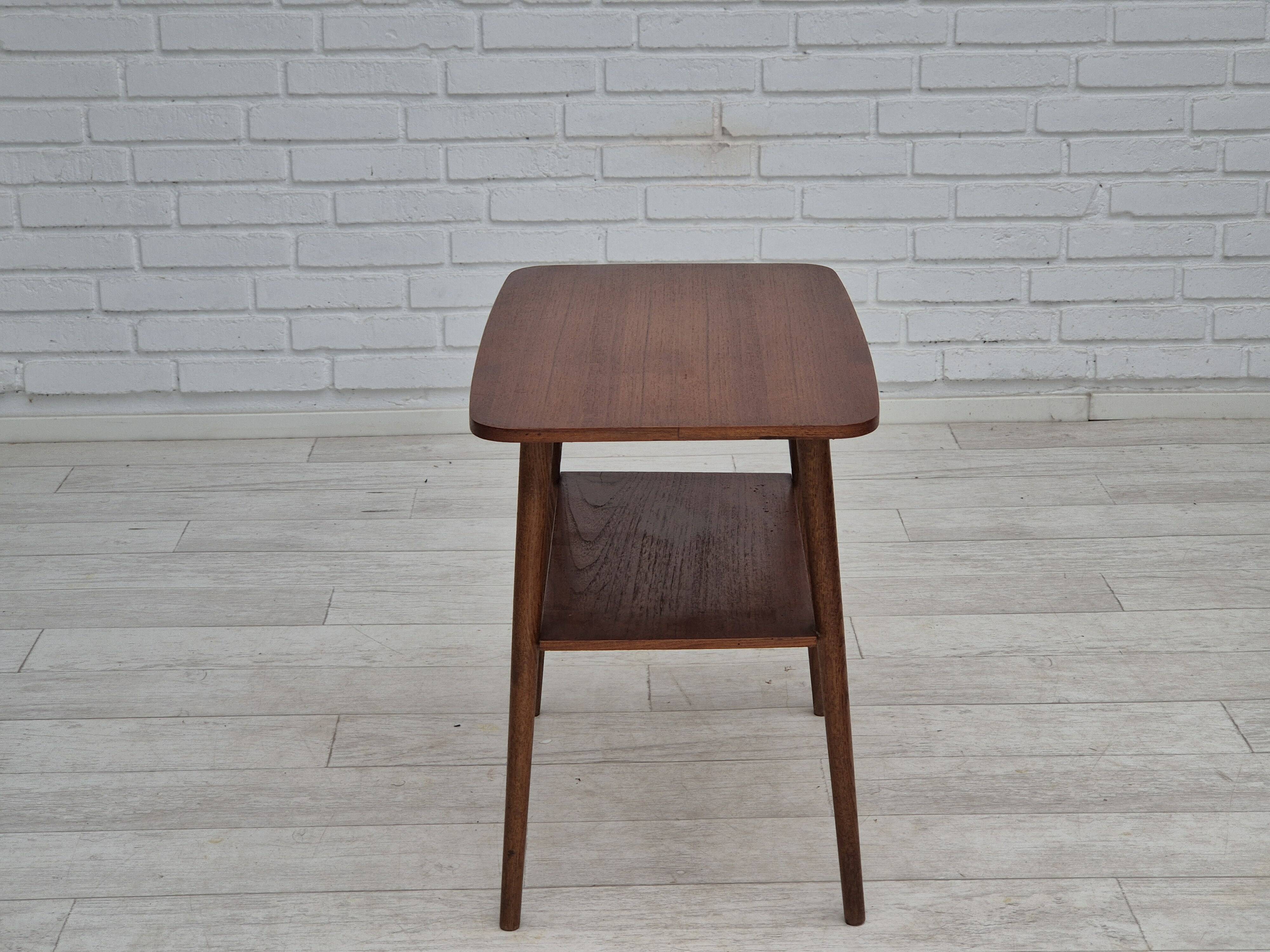 1960s, Danish side table, teak wood, original condition.