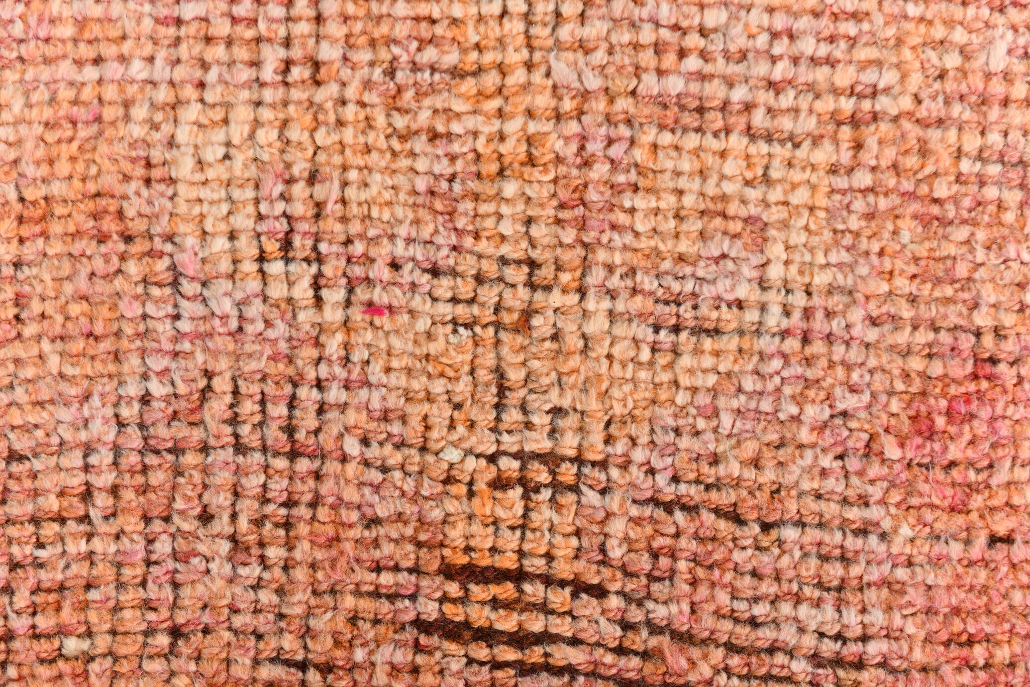 3x11 Pale Orange & Vintage Runner Rug, Handmade Orientel Runner, 96x338Cm