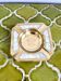 Mother-of-pearl and brass ashtray