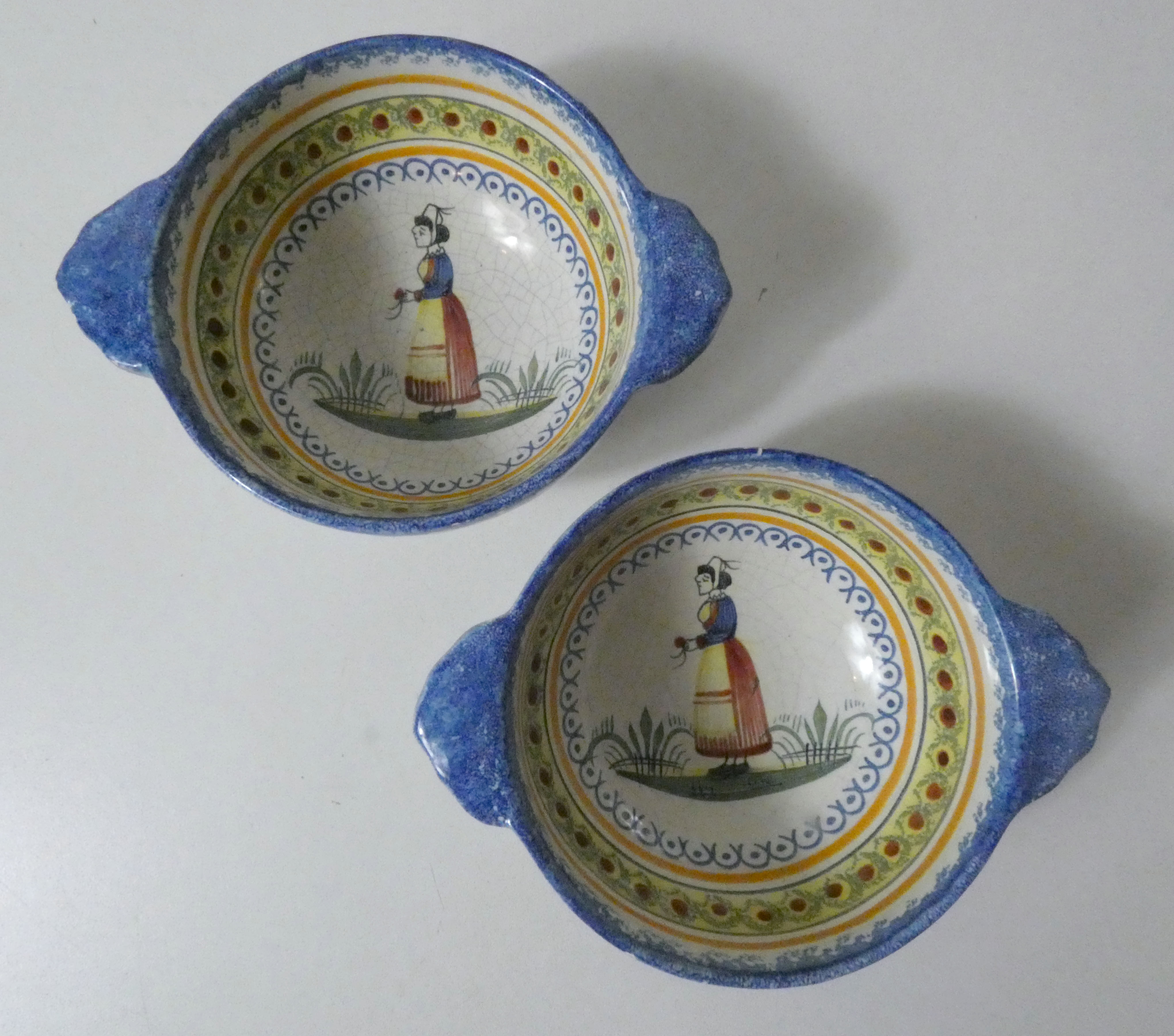 Henriot Quimper 2 bowls