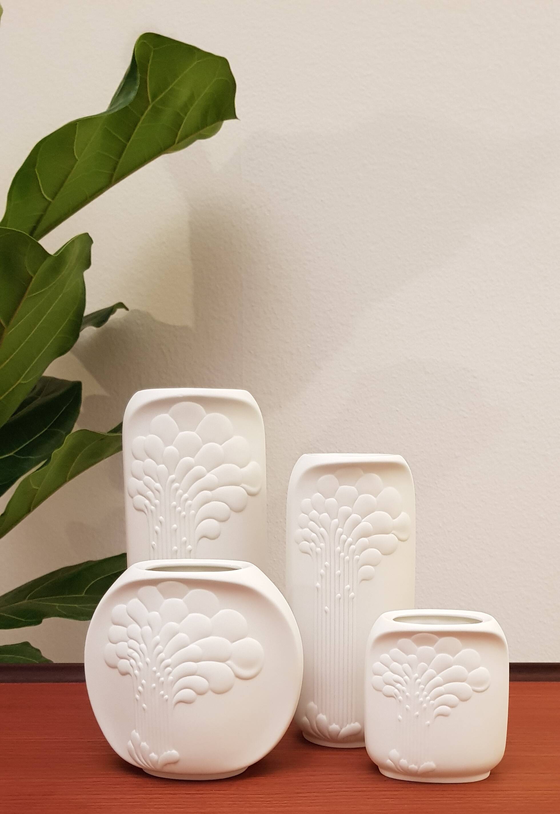 MidCentury Vases in bisquit procellain by Kayser, 1960s
