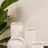 Vases Mid-Century en porcelaine bisquit par Kayser, 1960