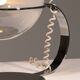 Italian design chrome and glass table lamp, 1960