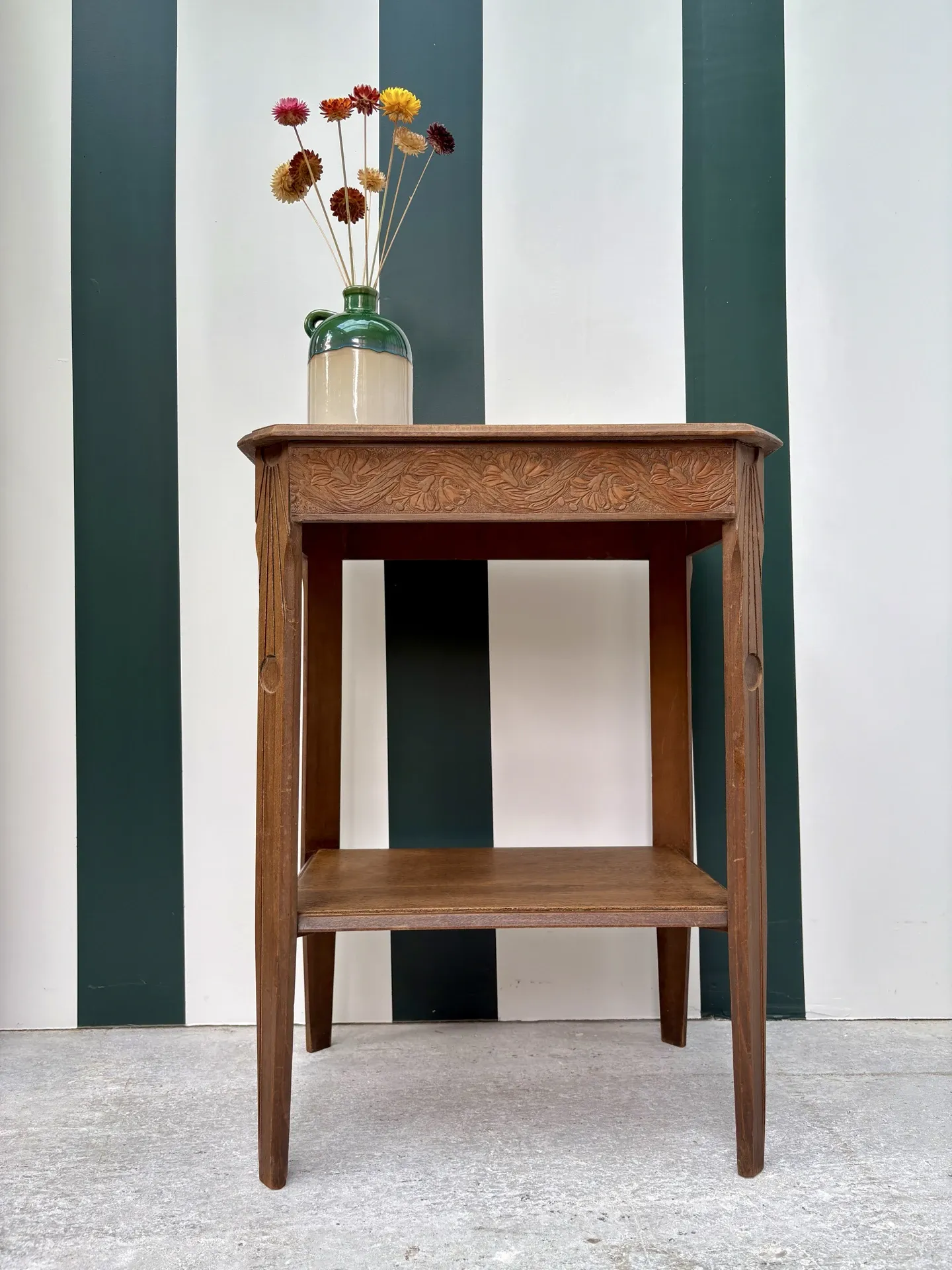 Art Deco side table in wood