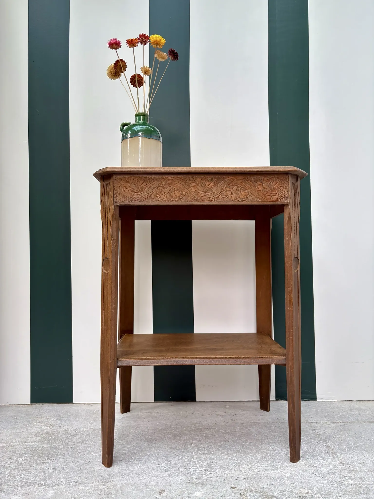 Art Deco side table in wood