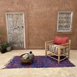 Colorful Boucherouite Moroccan rug - 98 x 230 cm