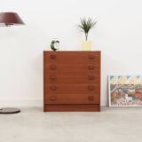Commode en teck, design danois, années 70, production : Danemark