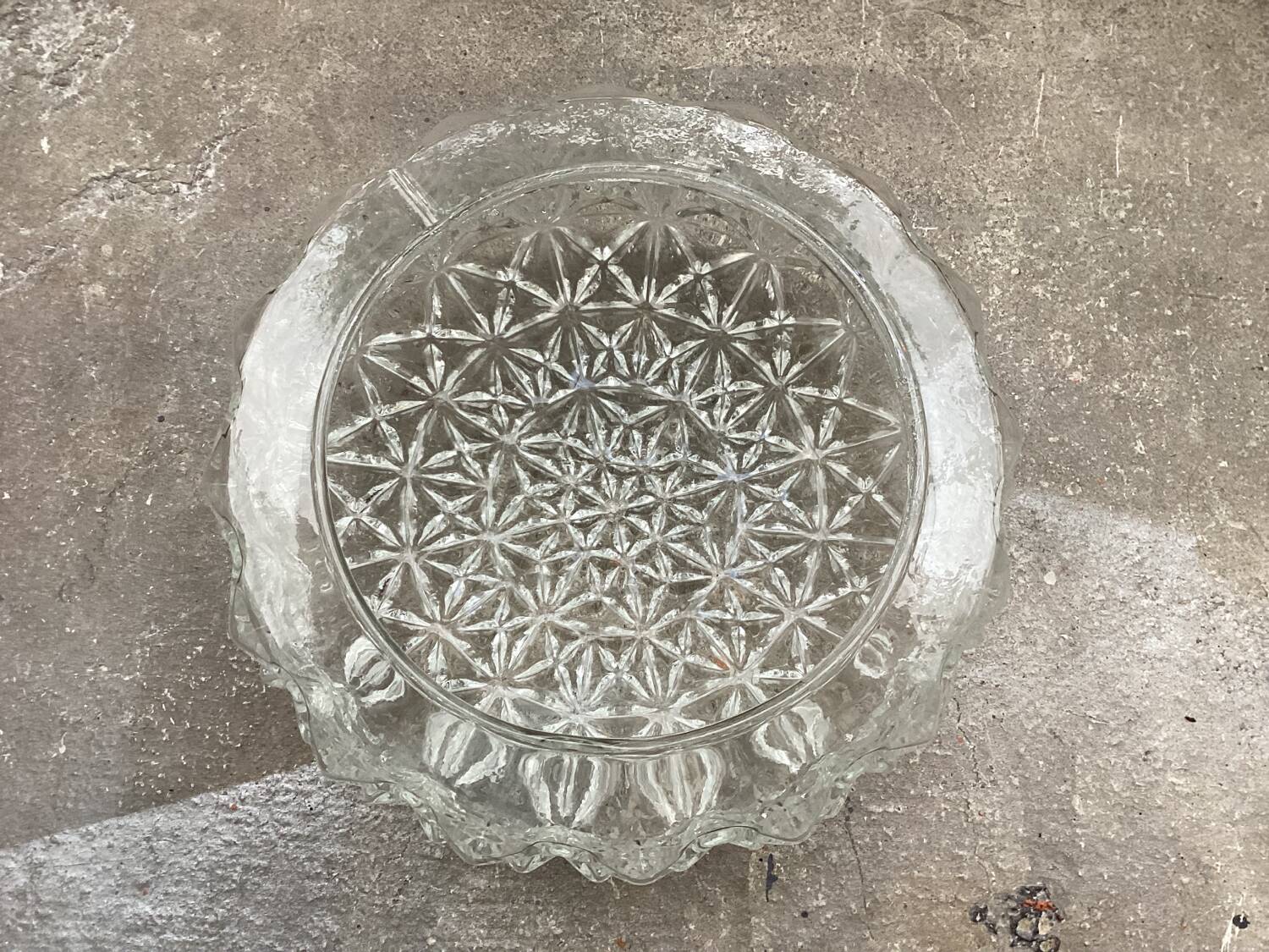 Vintage glass ceiling light