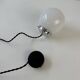 Pair of old small opaline pendants 13 cm vintage