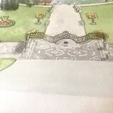 Illustration of a "French garden" under glass