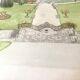 Illustration of a "French garden" under glass