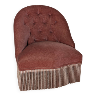 Velvet frog armchair