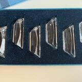 Set of 6 SAINT LOUIS crystal knife holders